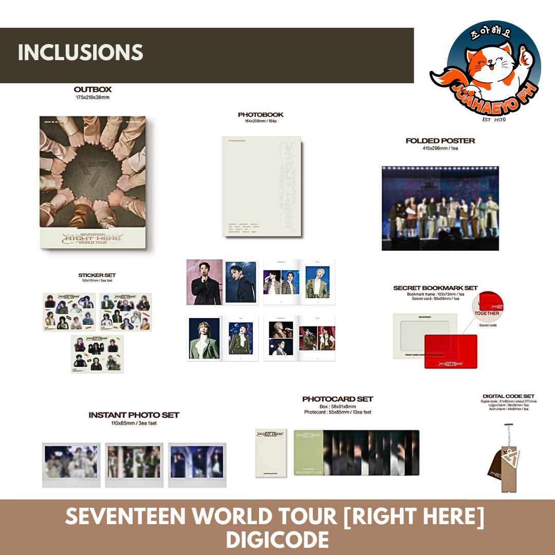 SEVENTEEN WORLD TOUR RIGHT HERE - DIGITAL CODE & PROGRAM BOOK SET