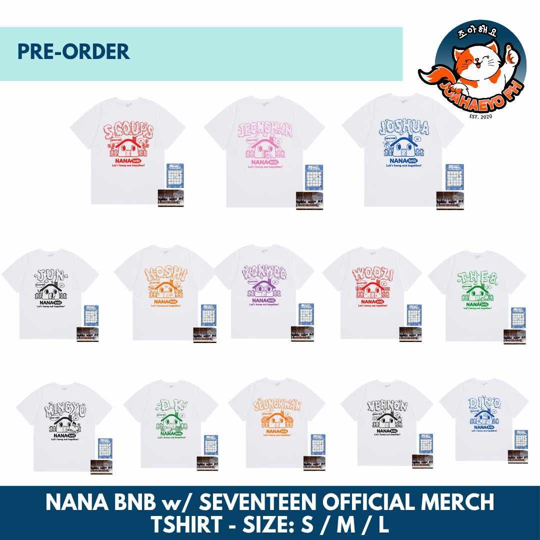 (2/2) SEVENTEEN NANA BNB OFFICIAL MERCH (T-SHIRT)