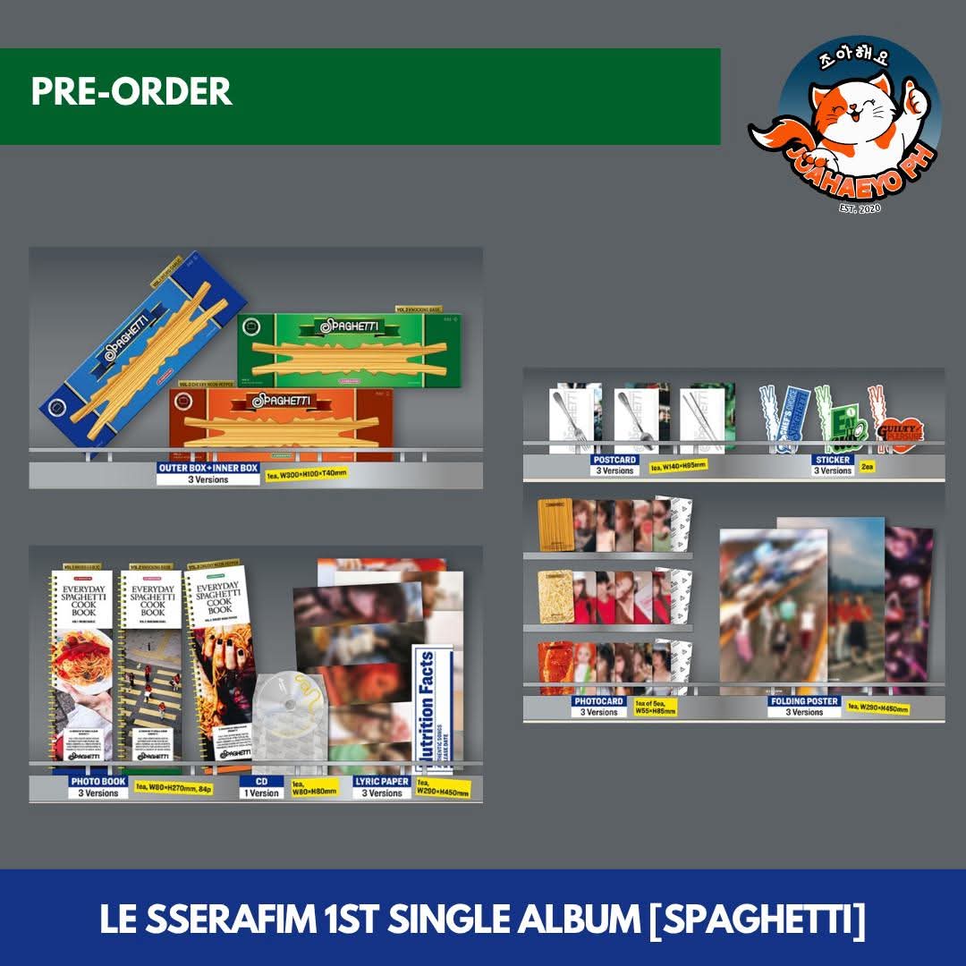 LE SSERAFIM 1st Single Album SPAGHETTI