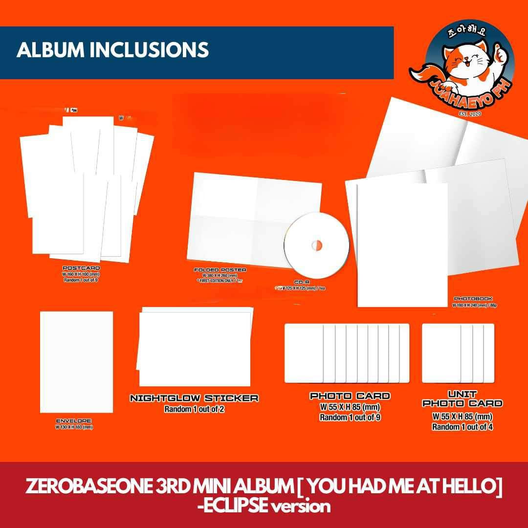 ZEROBASEONE - 3rd Mini Album You had me at HELLO