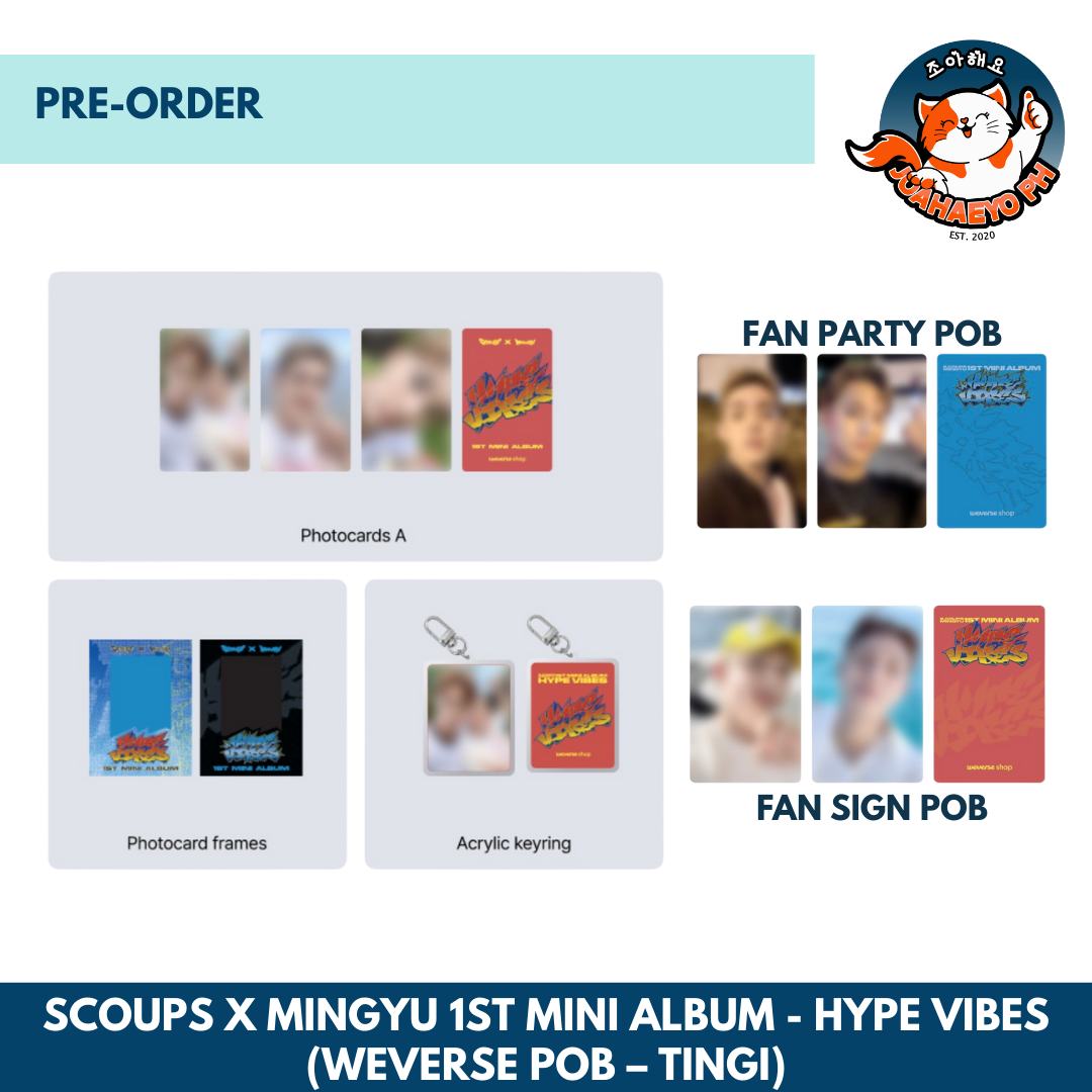 [POB TINGI] SCOUPS X MINGYU THE 1ST MINI ALBUM - HYPE VIBES