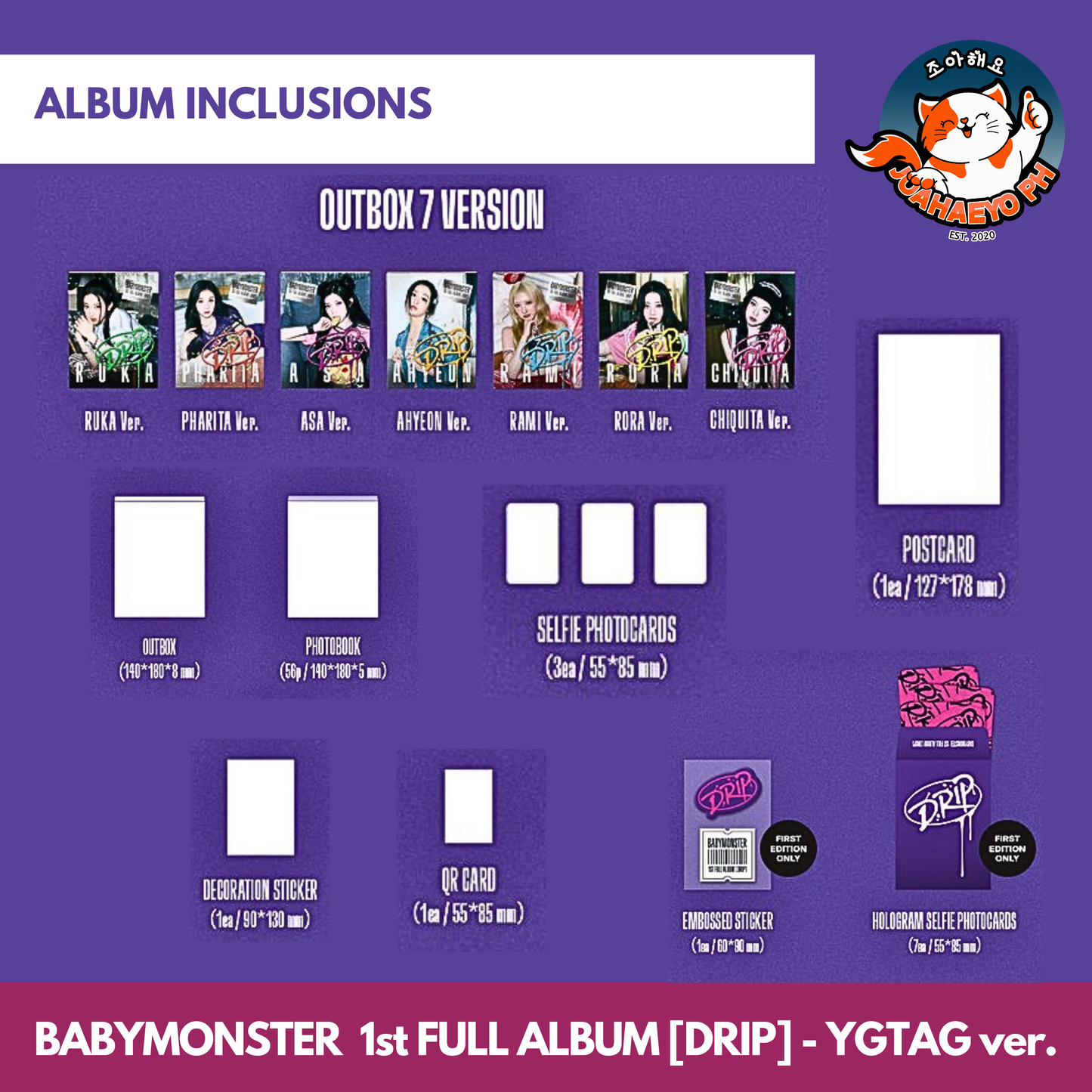 BABYMONSTER 1ST FULL ALBUM - DRIP