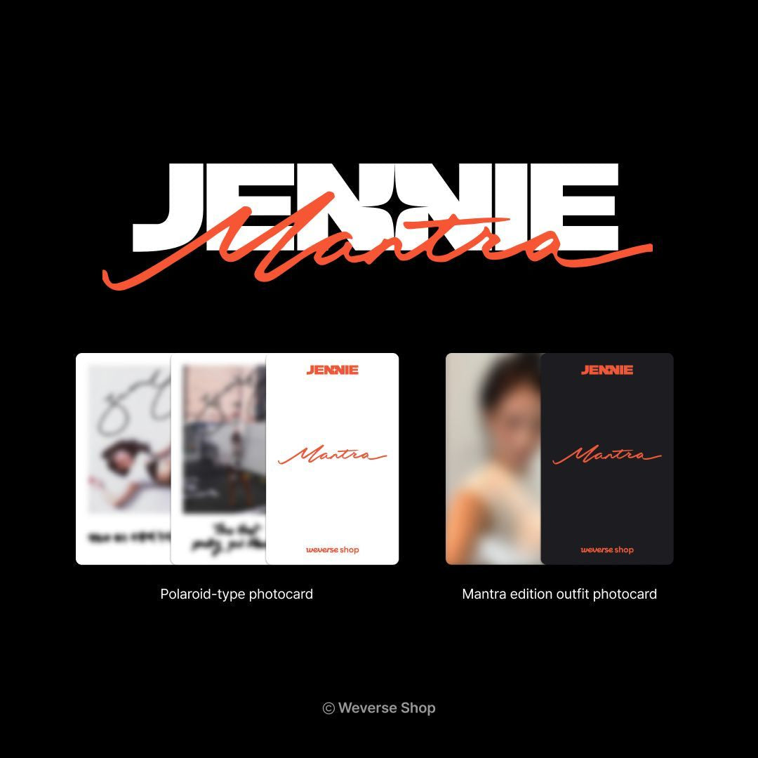 JENNIE MANTRA OFFICIAL MERCH