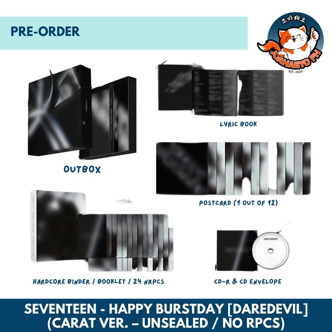[UNSEALED ALBUM TINGI] SEVENTEEN 5TH ALBUM HAPPY BURTSDAY - DAREDEVIL VERSION