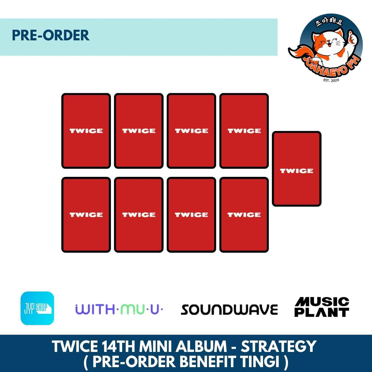 TWICE 14TH MINI ALBUM - STRATEGY POB PHOTOCARD