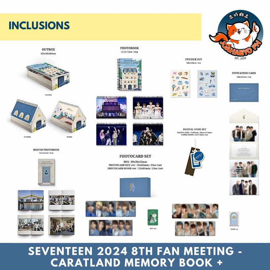 2024 SVT 8TH FAN MEETING SEVENTEEN in CARAT LAND MEMORY BOOK+ TINGI