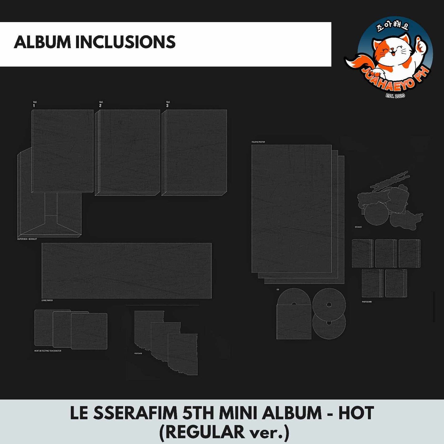 LE SSERAFIM 5TH MINI ALBUM - HOT