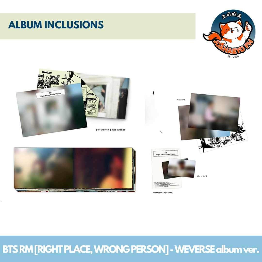 BTS RM 2ND SOLO ALBUM - RIGHT PLACE, WRONG PERSON (RPWP)