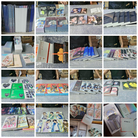 (1/2) OFFICIAL RANDOM SEALED KPOP ALBUMS