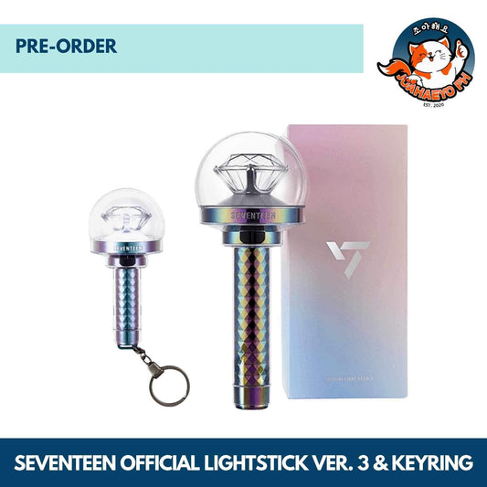 SEVENTEEN OFFICIAL LIGHT STICK - CARATBONG & KEYRING VERSION 3