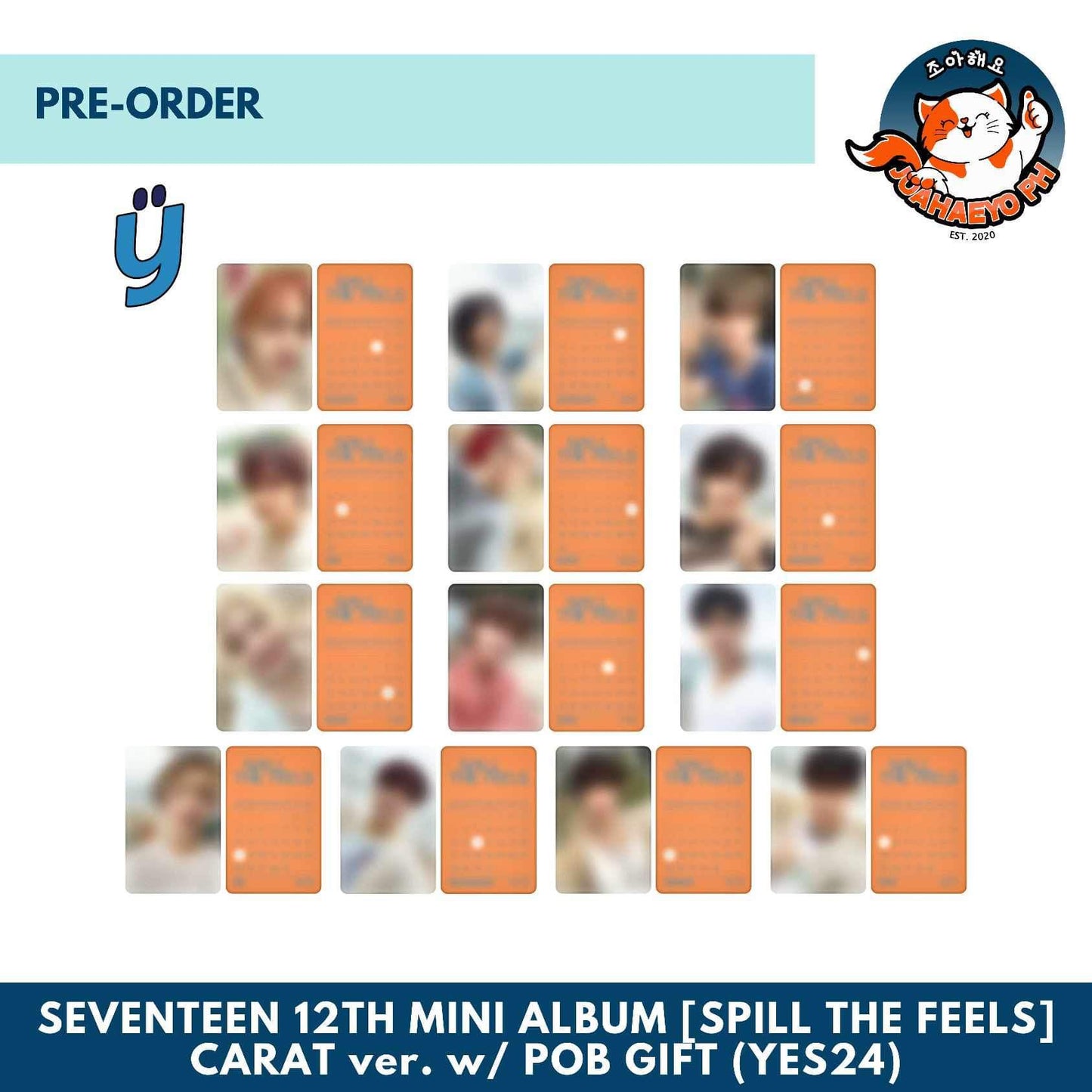 [YES24 / MUSICPLANT] SEVENTEEN 12TH MINI ALBUM - SPILL THE FEELS : CARAT VERSION