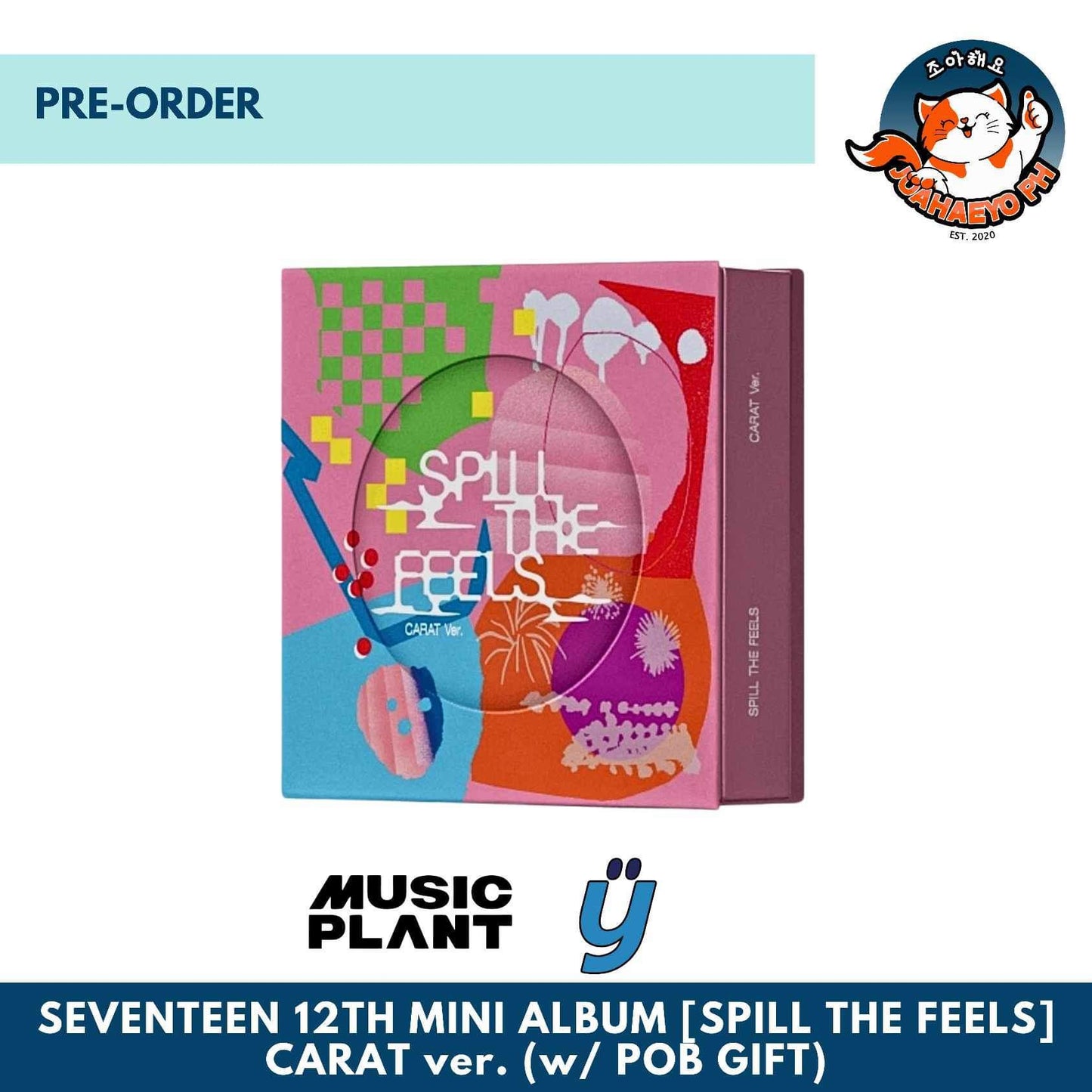 [YES24 / MUSICPLANT] SEVENTEEN 12TH MINI ALBUM - SPILL THE FEELS : CARAT VERSION