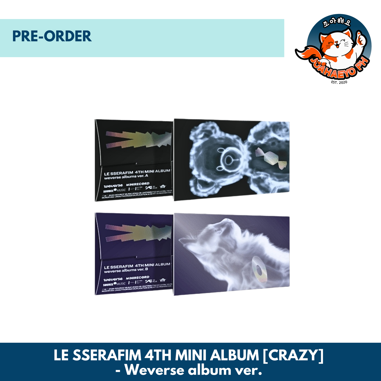 LE SSERAFIM 4TH MINI ALBUM - CRAZY