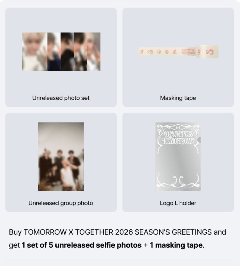 HYBE ARTISTS 2026 SEASON'S GREETINGS