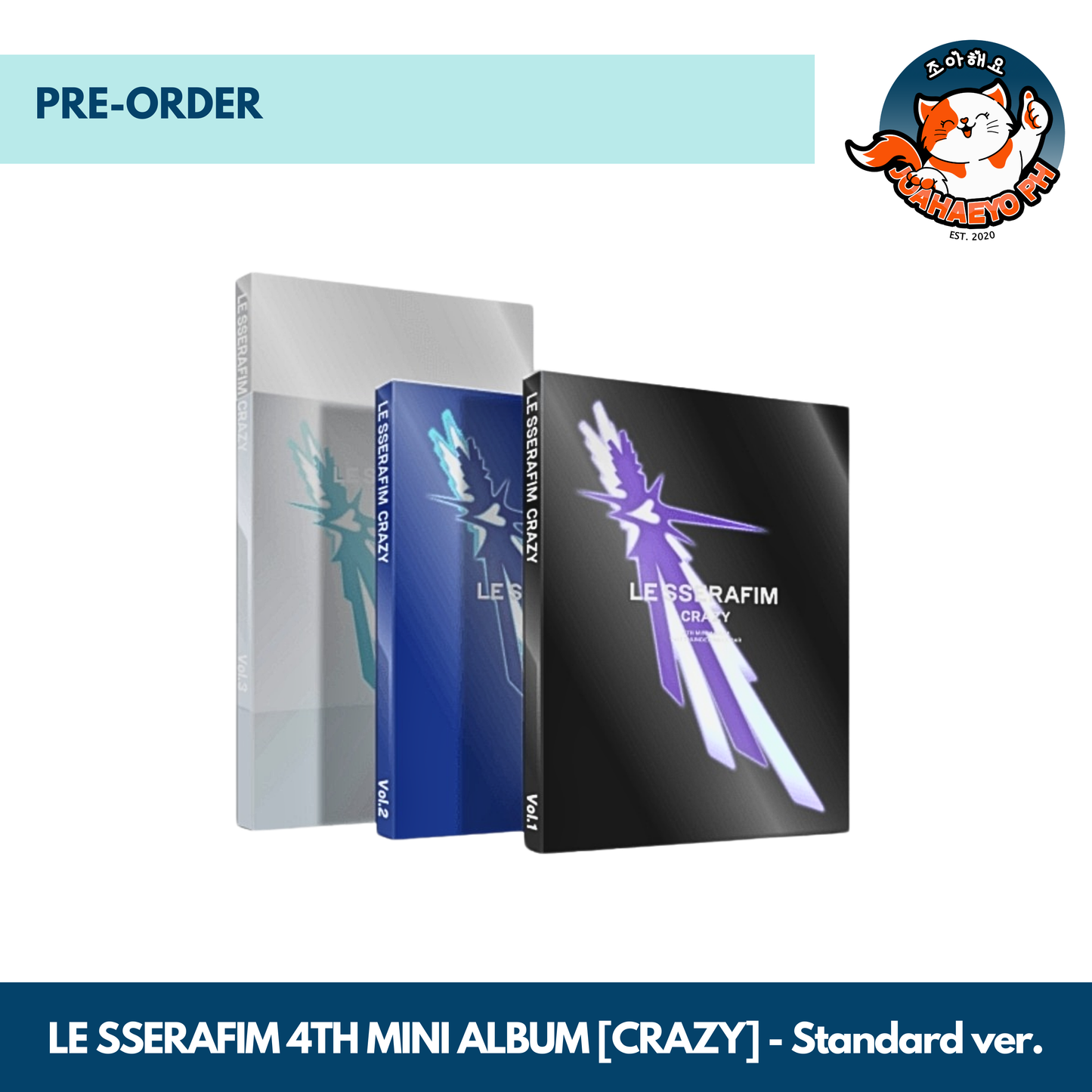 LE SSERAFIM 4TH MINI ALBUM - CRAZY