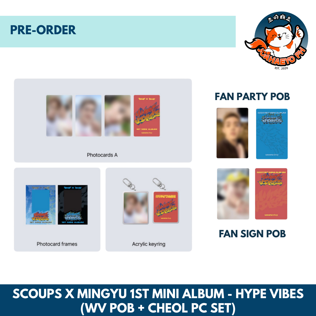 [POB TINGI] SCOUPS X MINGYU THE 1ST MINI ALBUM - HYPE VIBES