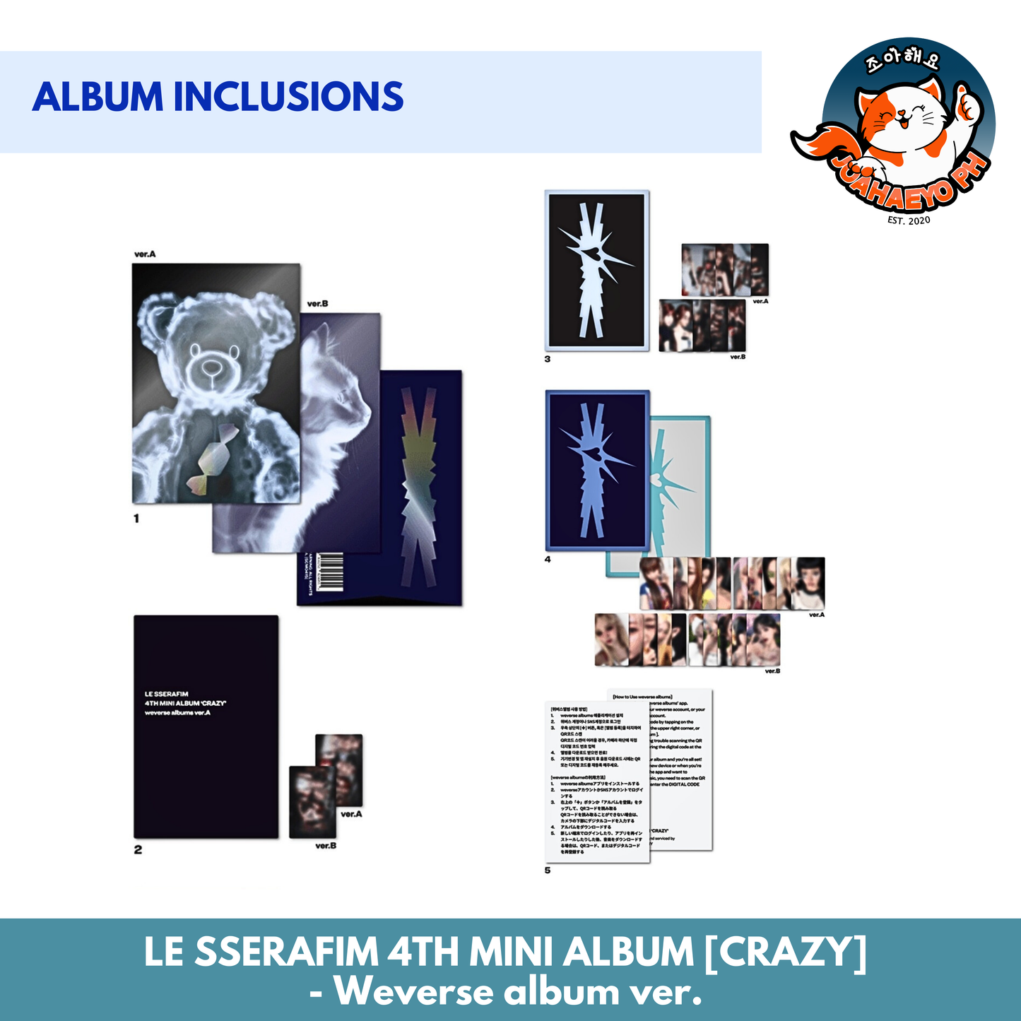 LE SSERAFIM 4TH MINI ALBUM - CRAZY