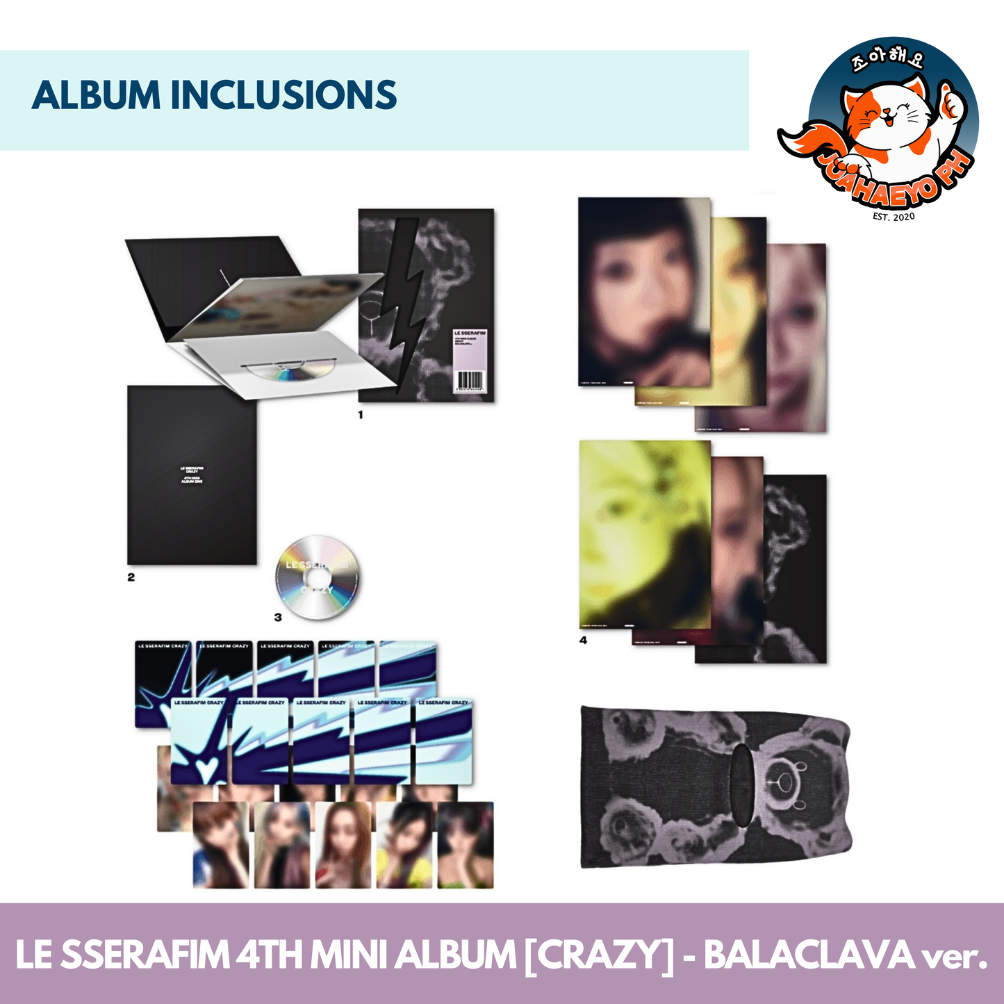 LE SSERAFIM 4TH MINI ALBUM - CRAZY