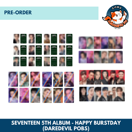 [POB TINGI] SEVENTEEN 5TH ALBUM HAPPY BURTSDAY - DAREDEVIL VERSION (WEVESE, YES24, MUSICPLANT)